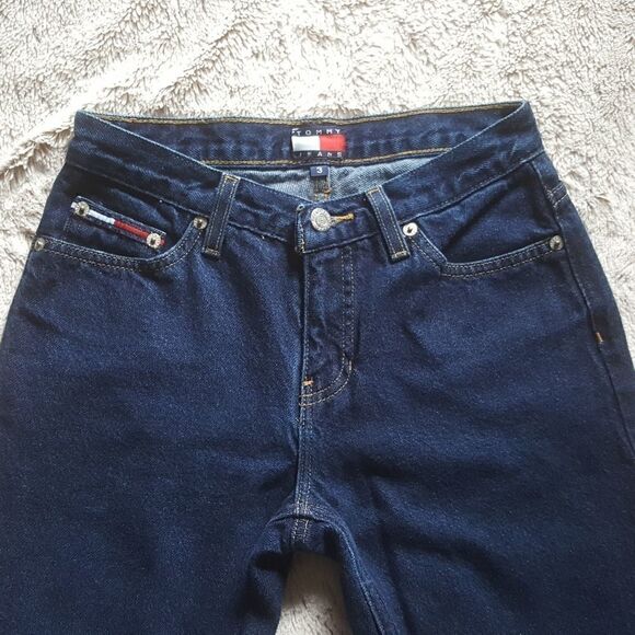 Tommy Hilfiger Vintage Jeans Bootcut Womens Size 3 Dark Wash - Picture 3 of 8